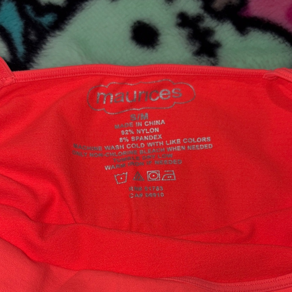 Maurices Neon Tank Top Size Small/ Medium - Picture 2 of 2